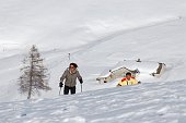 Splendida salita d'inizio primavera da Premana in Valsassina al Rif. Casera Vecchia Varrone e al Tre Signori (21-22 marzo 09) - FOTOGALLERY